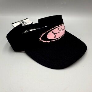 James Dean Sun Visor Cap Adjustable Black Pink 50th Anniversary NWT